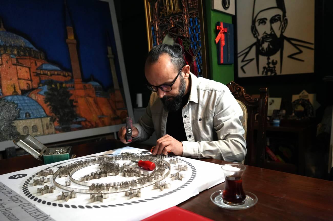 Filografi sanatçısı Mustafa Baştan ve çalışması