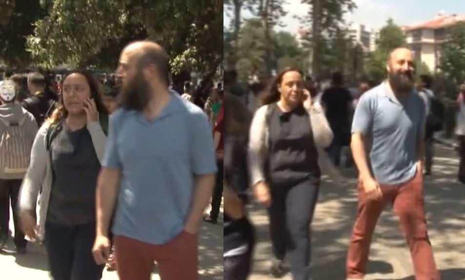 Gezi Parkı olaylarında Ayşe Barım ve Halit Ergenç