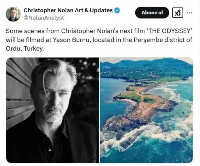 Ünlü yönetmen Christopher Nolan paylaşımı