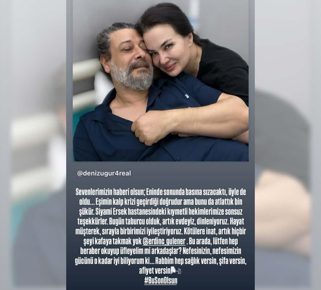 Deniz Uğurun sosyal medya paylaşımı