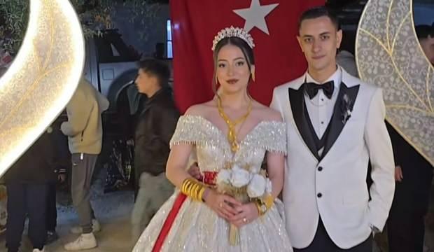Düğünde gelin ve damadı sevinçten havalara uçuran hediye!