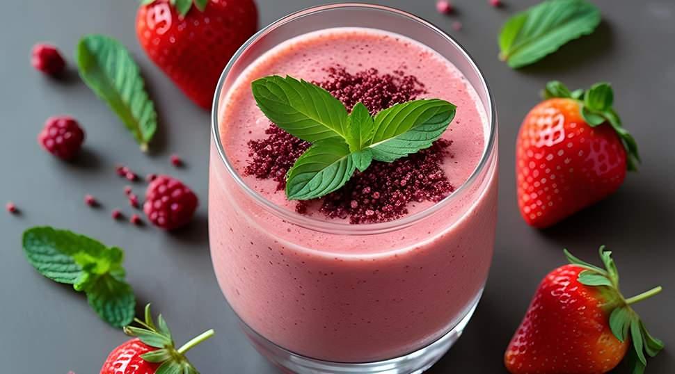 Çilekli sumaklı smothie tarifi