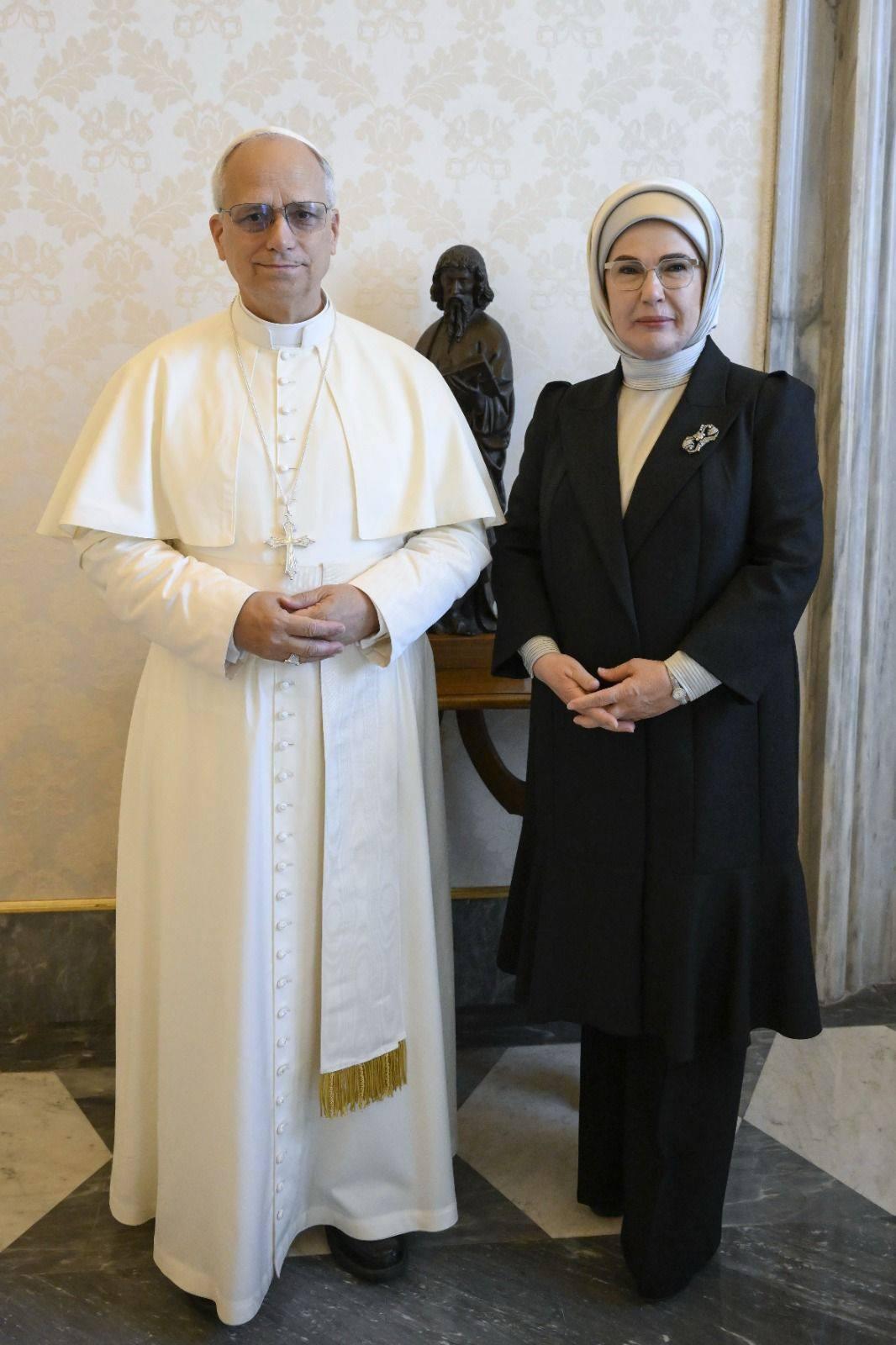 Emine Erdoğan ve Papa 14üncü Leo