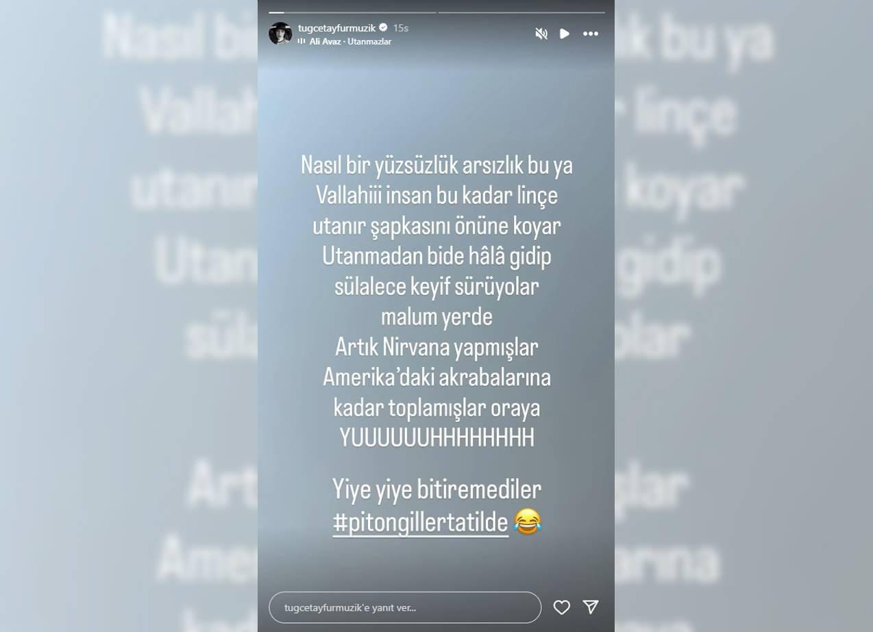 Tuğçe Tayfurun paylaşımı