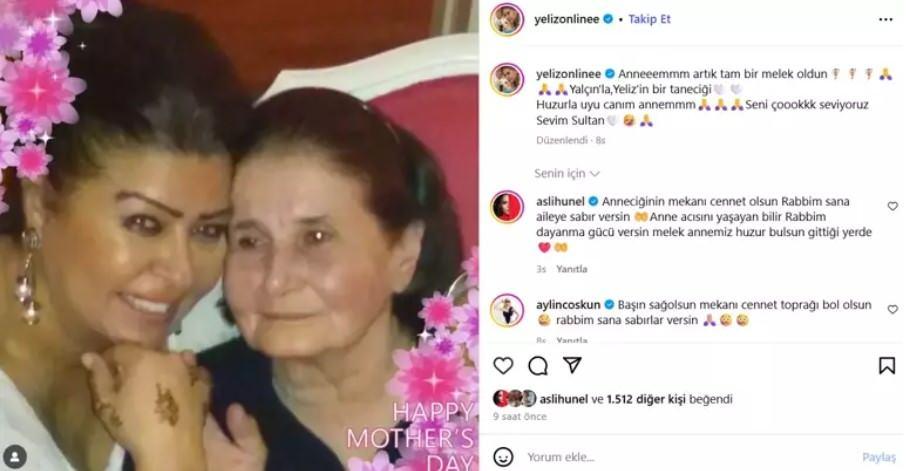 Şarkıcı Yeliz ve annesi Sevim Eker
