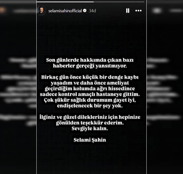 Selami Şahin, hakkında çıkan 