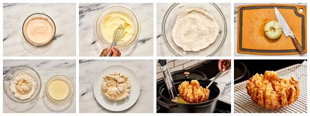 Blooming Onion yapım aşamaları