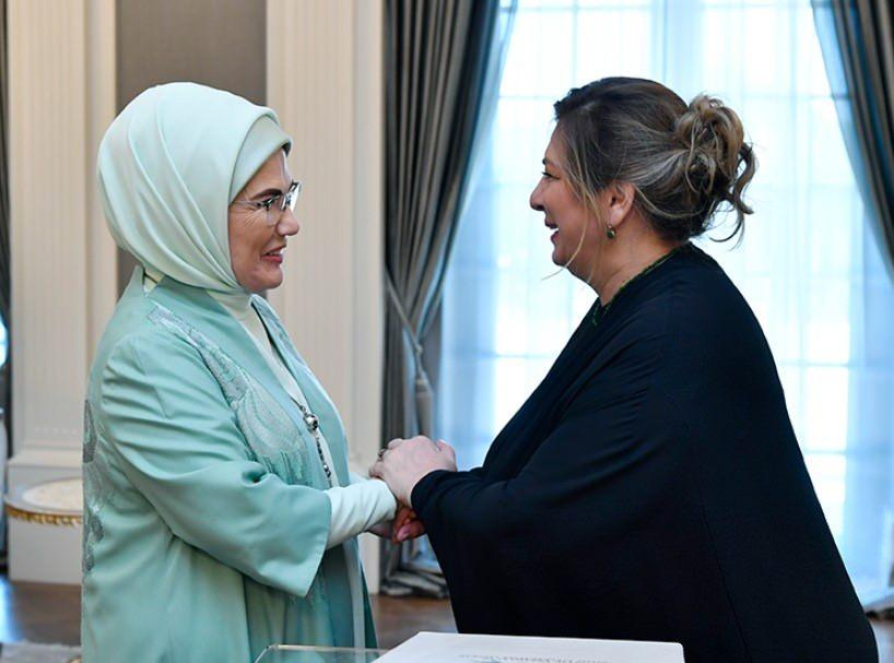 Emine Erdoğan ve Gürcistan Cumhurbaşkanı Mikheil Kavelashvili