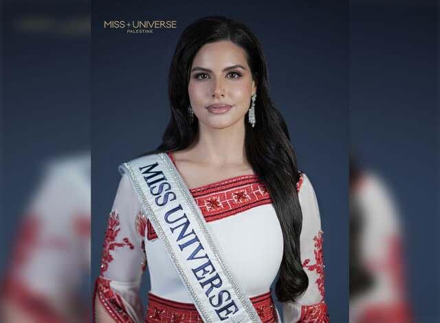 Nadeen Ayoubun Miss Universe Güzellik yarışmasına katılacağını duyura paylaşım görseli