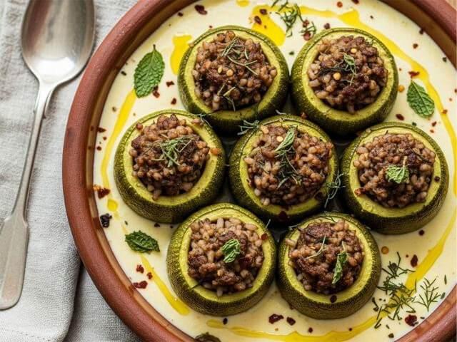 Terbiyeli kabak dolması (KAYNAK: Lezzet.com)