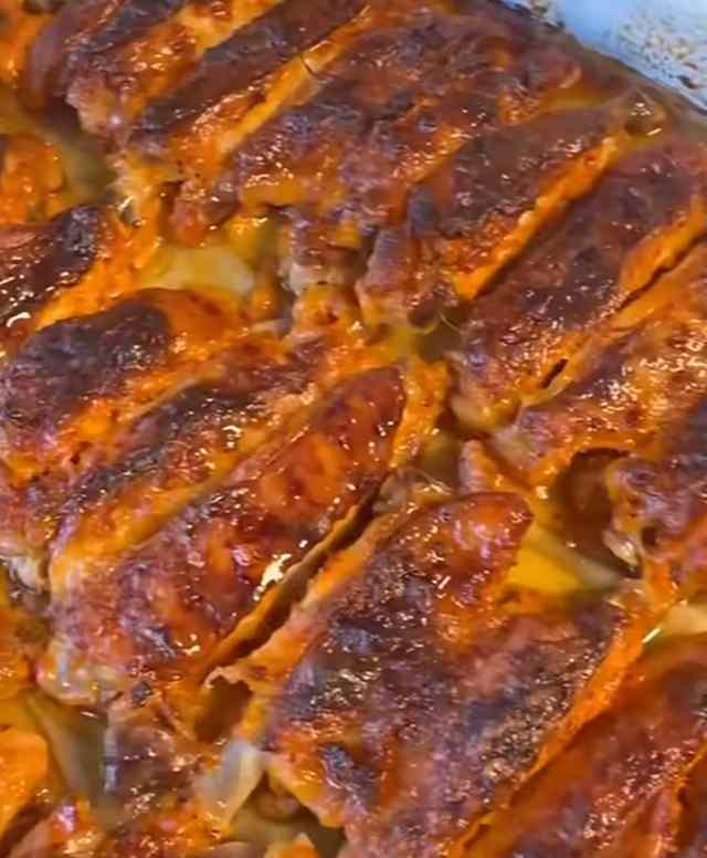 Tek lokma kanat tarifinin pişmiş hali