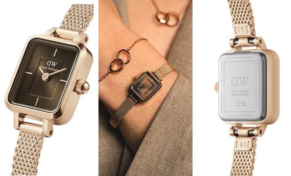 Daniel Wellington: Quadro Mini Melrose Amber kol saati