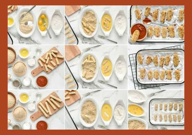 Mozzarella Sticks tarifi yapım aşamaları