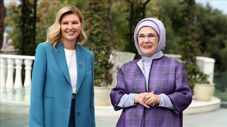 Olena Zelenska ve Emine Erdoğan