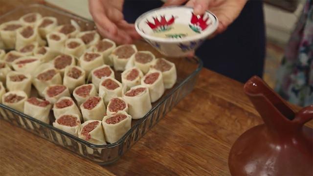 Nezaket kebabı yapım aşaması