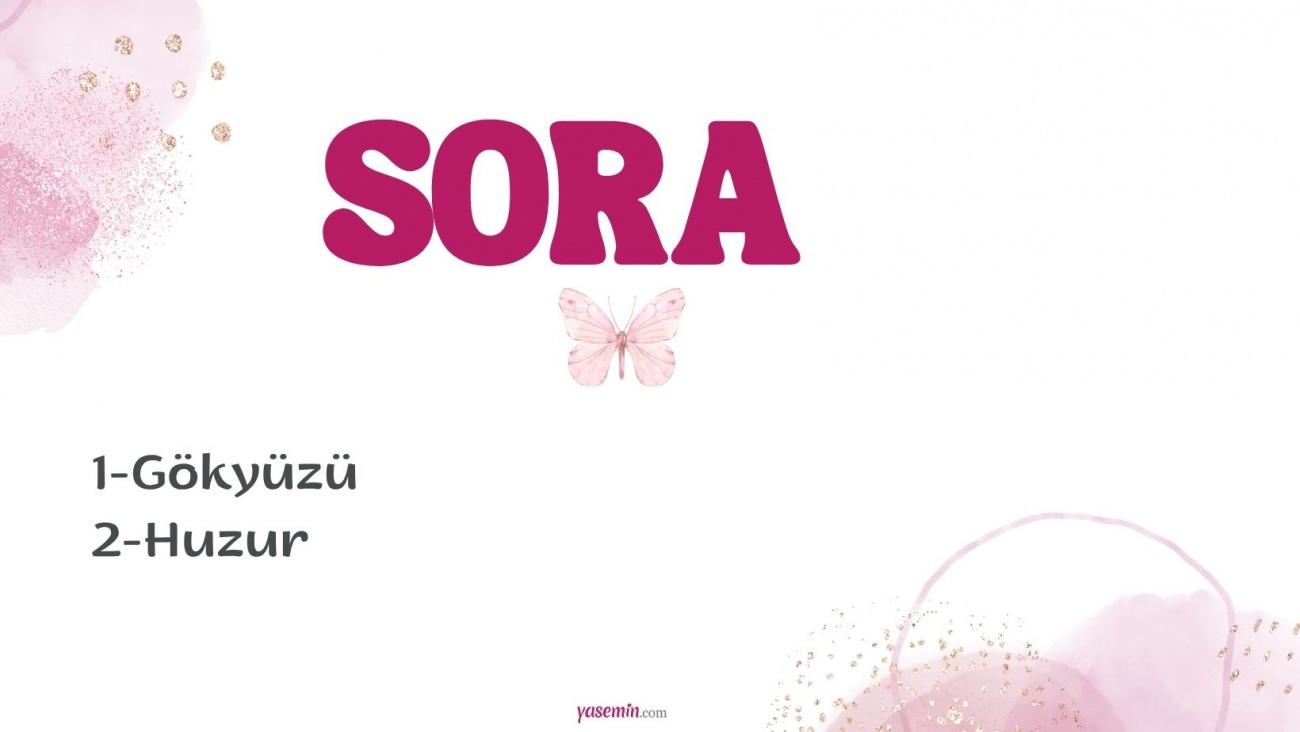 sora isminin anlamı
