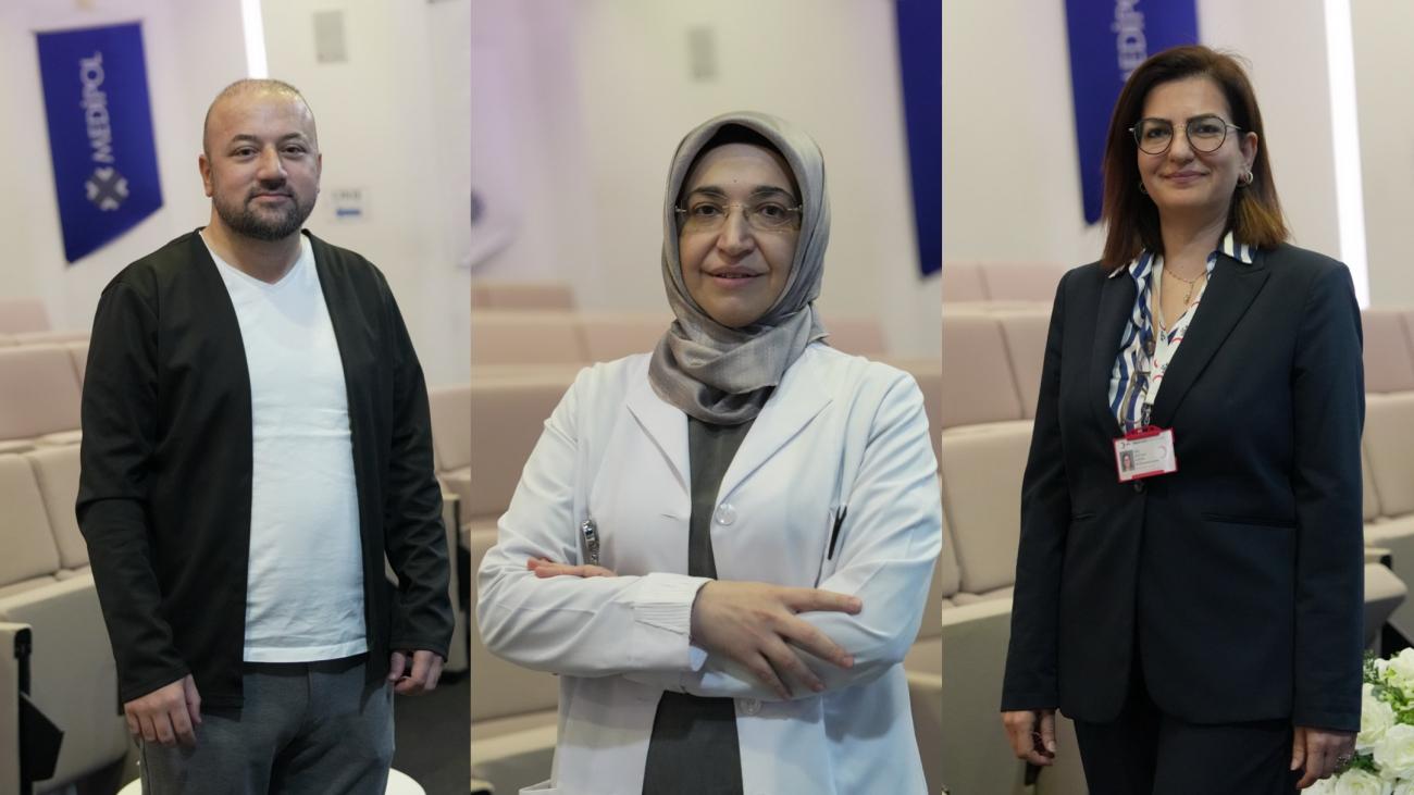 Soldan sağa İsmail Hekim-Prof. Leylagül Kaynar- Bioyolog Nesrin Gürsul 