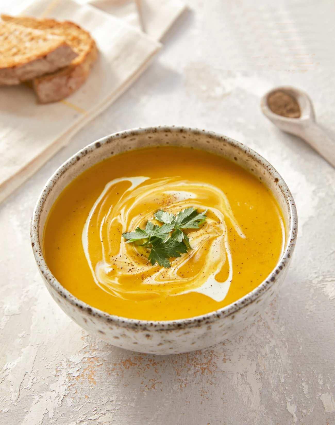 Güney Afrika usulü balkabağı çorbası görseli