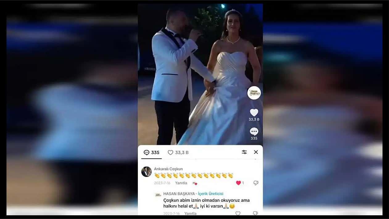 Başkaya çiftinin 2023 yılında yayınladıkları videonun altına Ankaralı Coşkunun yaptığı yorum