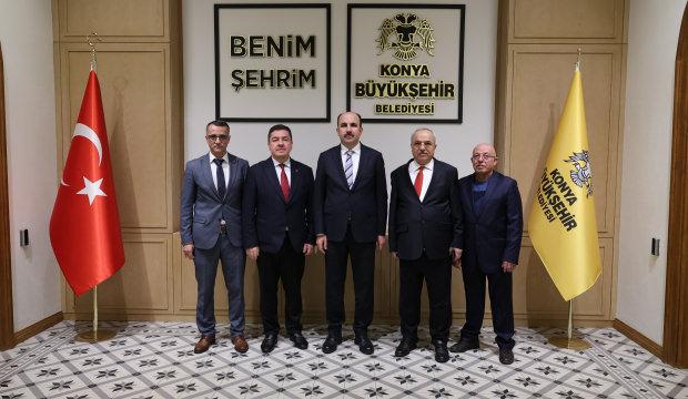 Başkan Altay Şeb-i Arus törenleri için Konya'ya gelen uluslararası heyetleri ağırlıyor 