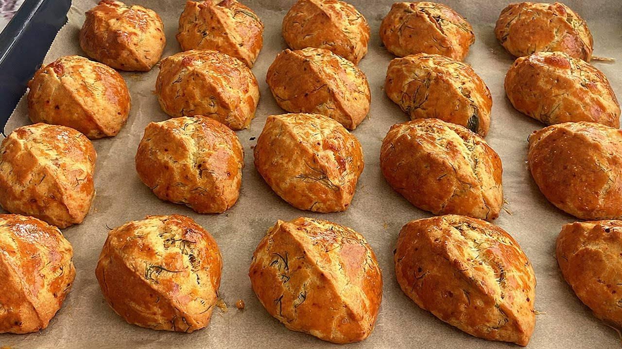 Biberli dereotlu poğaça