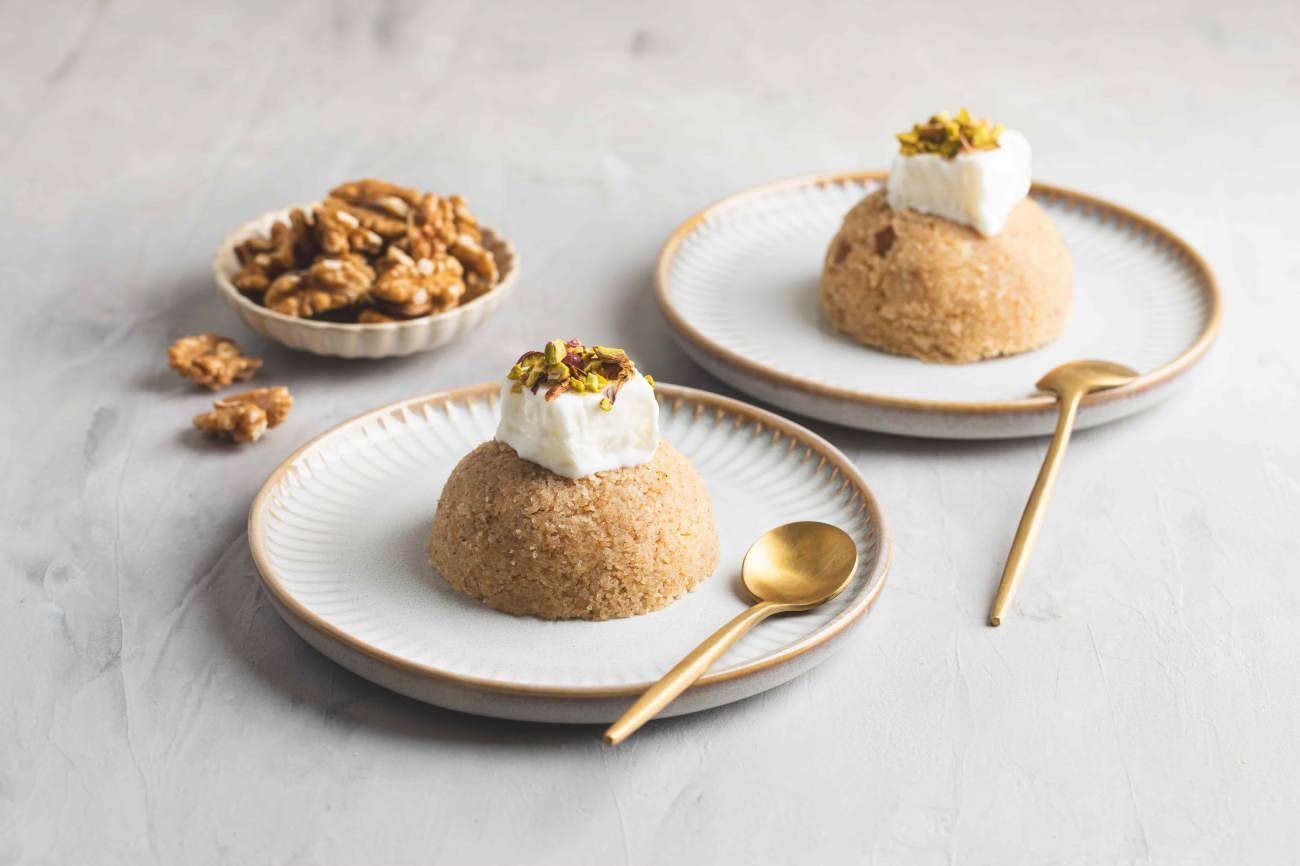 Dondurmalı irmik helvası