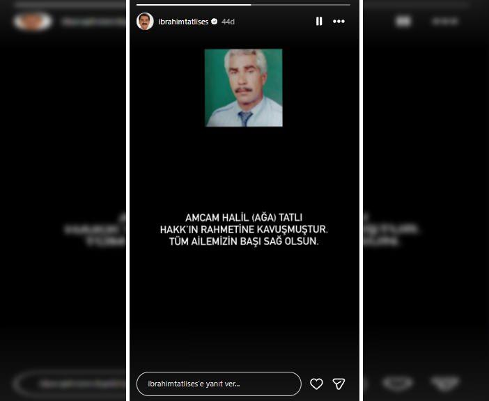 İbrahim Tatlısesin paylaşımı