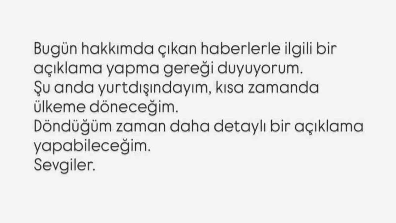 Şeyma Subaşının yaptığı açıklama