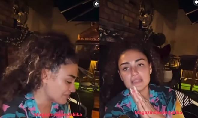 Dilan Çıtak İbrahim Tatlıses sarılırken.