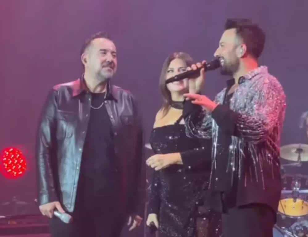 Ata Demirer, Sibel Can ve Tarkan, konser sahnesinde