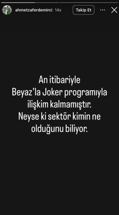 Yönetmen Ahmet Zafer Demircinin paylaşımı