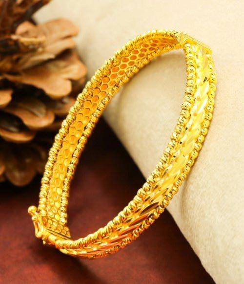 22 ayar burma dorika altın kelepçe bilezik 