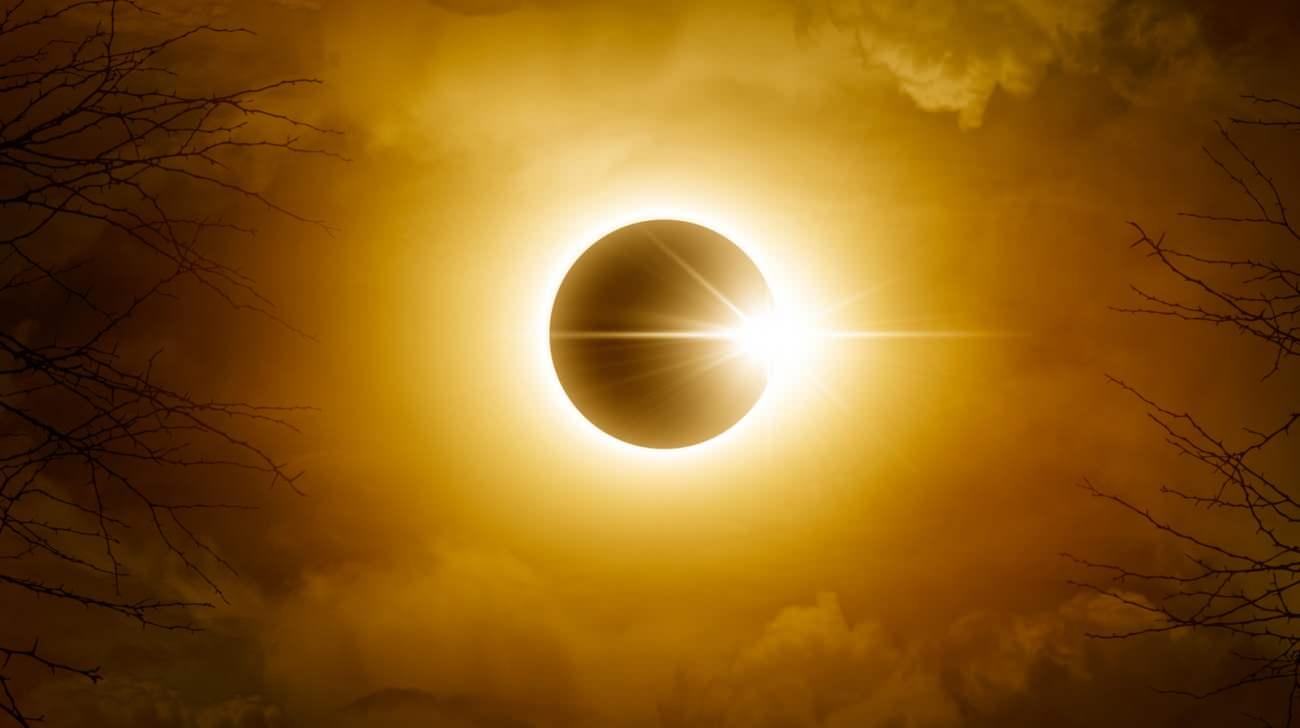Güneş tutulması.