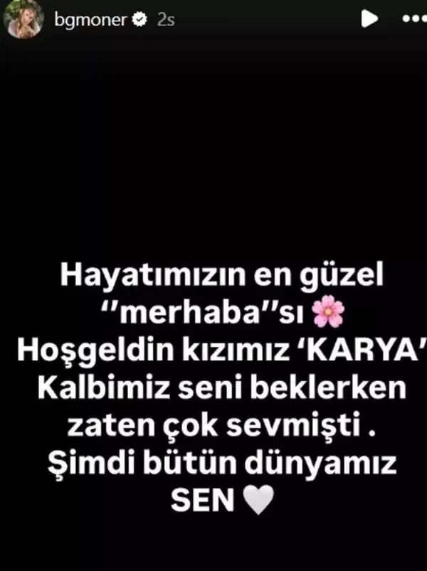 Begüm Önerin sosyal medya paylaşımı