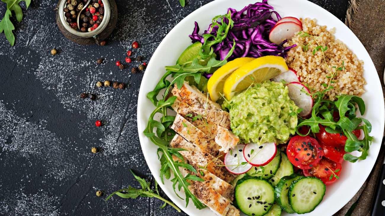 sağlıklı yemek tabağı