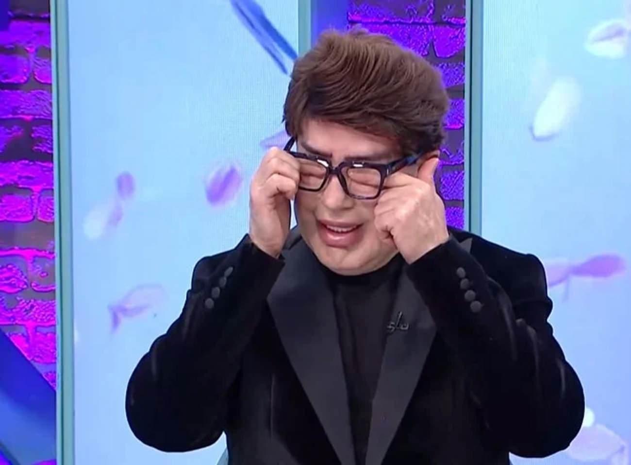 Yılmaz Morgül, canlı yayında ağlarken