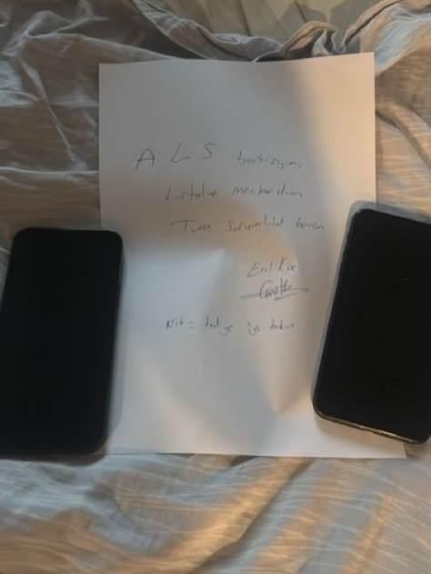 Erol Kösenin yazdığı iddia edilen not