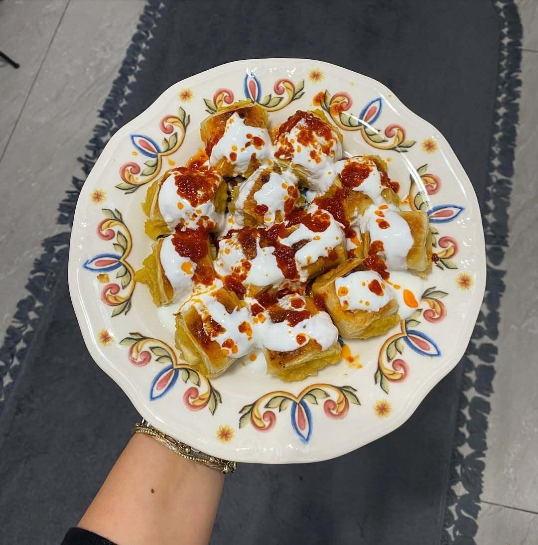 Patatesli milföy mantı Görsel: mervenin_yemekleri_