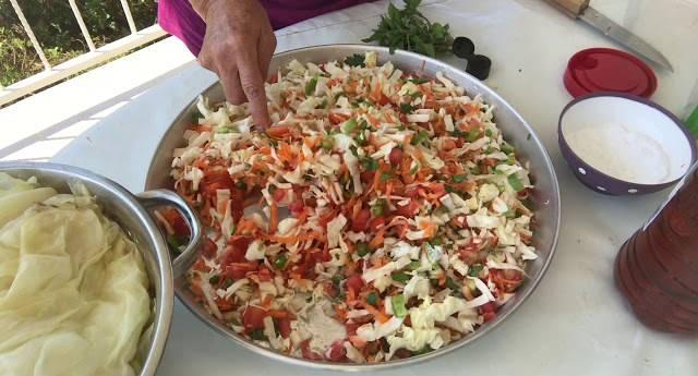 Sarma lahana turşusunun yapımı