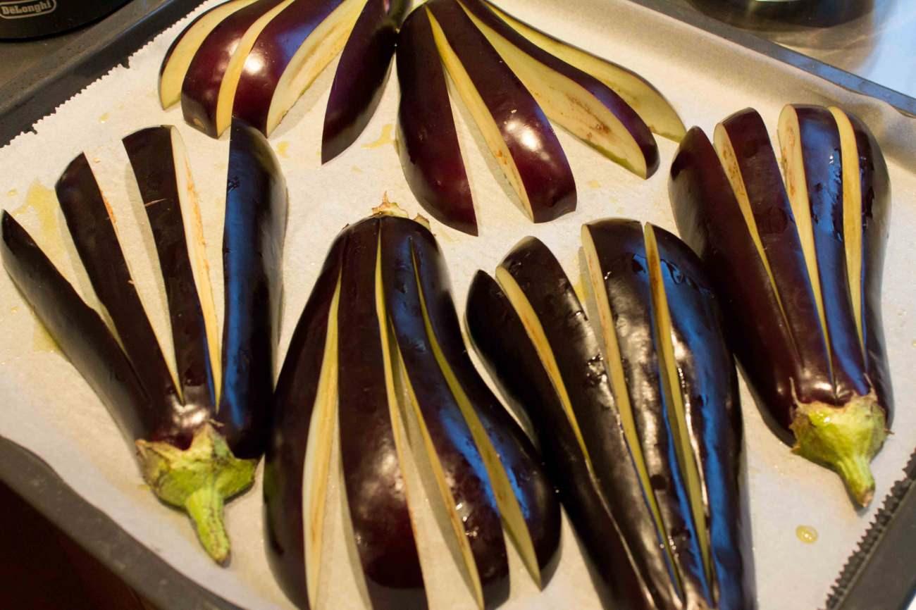 Çıtır yelpaze patlıcan yapımı