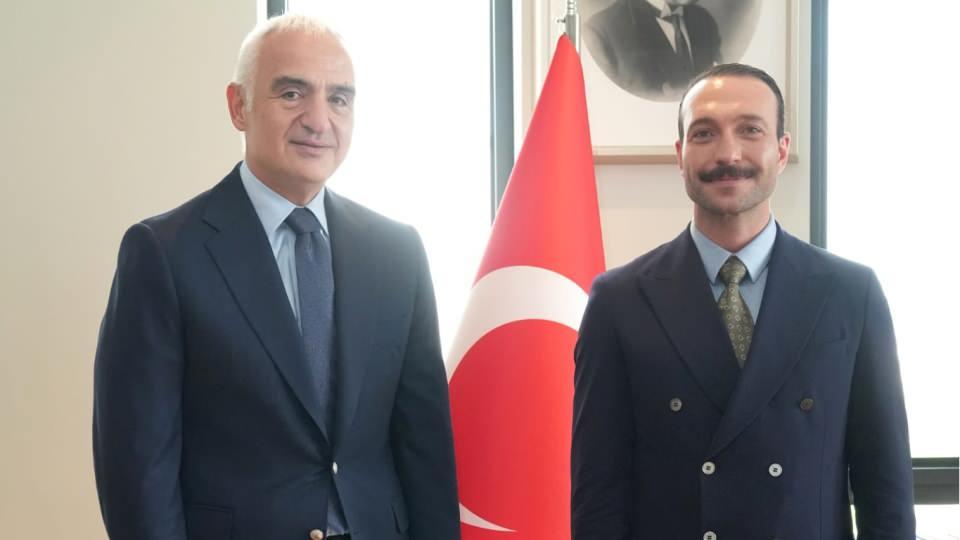 Görkem Sevindik ve Kültür ve Turizm Bakanı Mehmet Nuri Ersoy