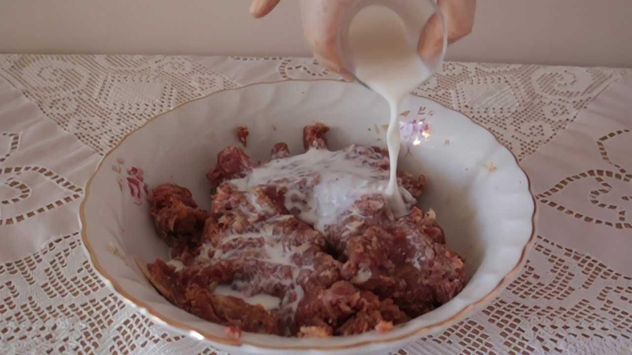 Köfte harcına süt ekleme