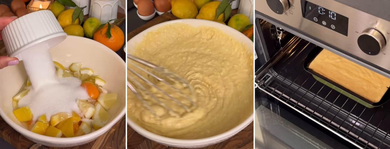 Limonlu kekin yapım aşaması