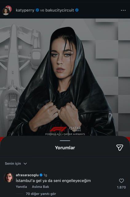 Afra Saraçoğlunun paylaşımı