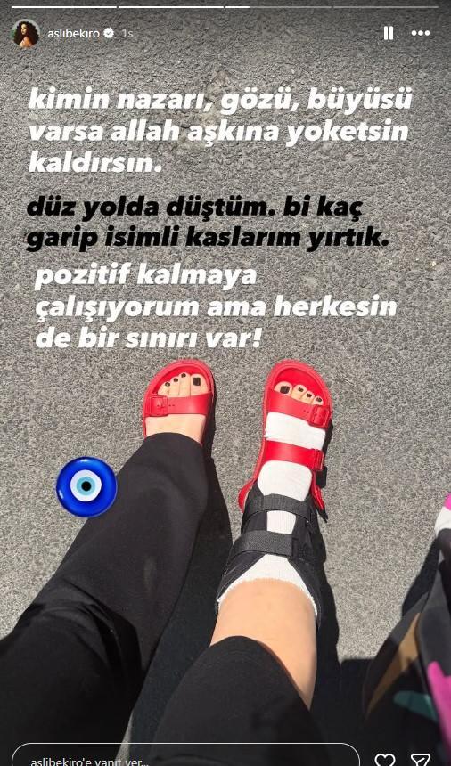 Aslı Bekiroğlu düşerek kaslarını yırttı