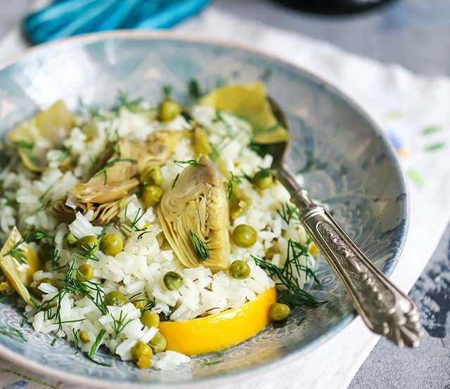 Enginarlı bahar pilavı