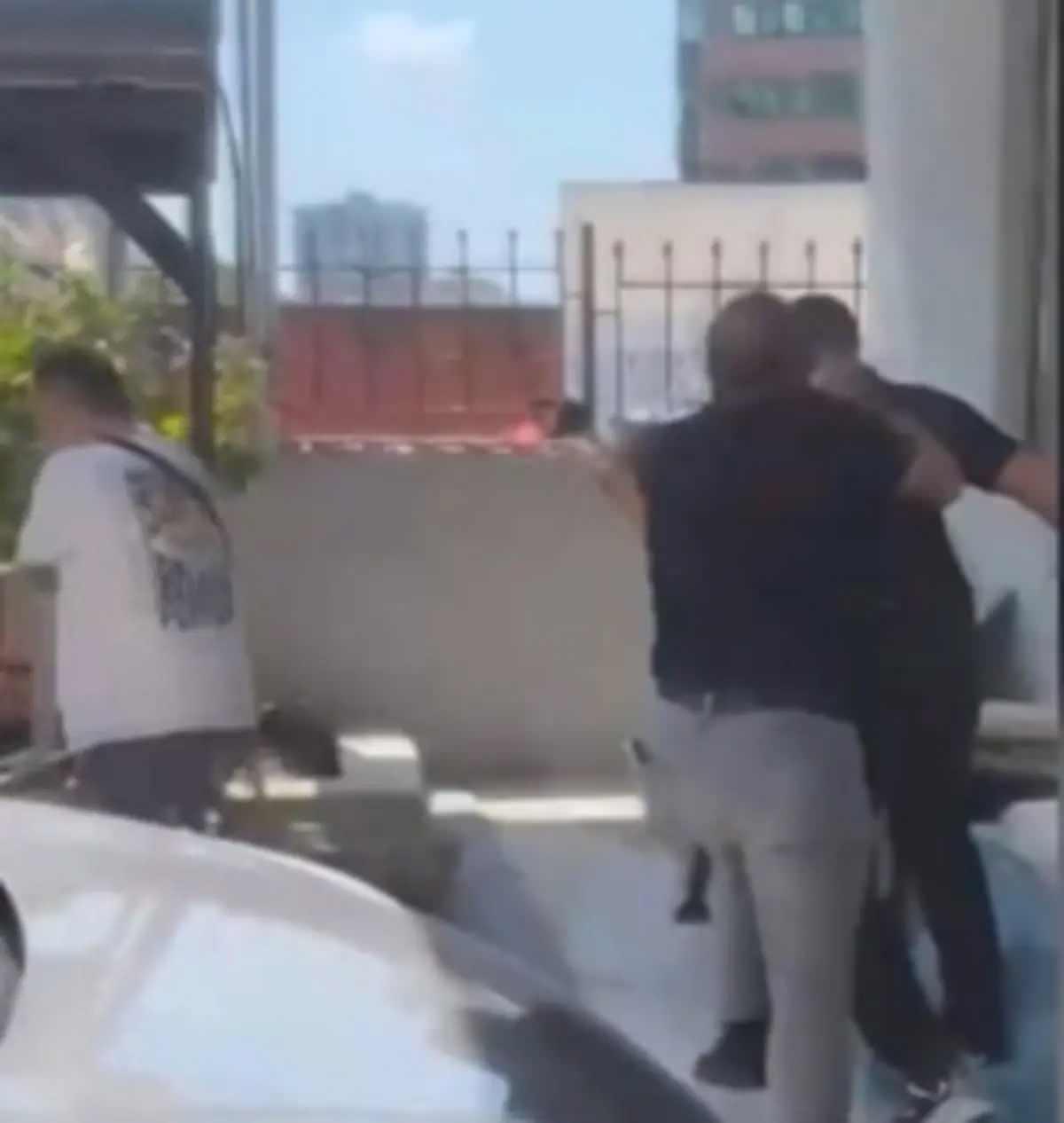 Kavga anından bir kare