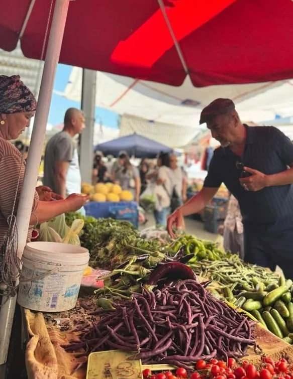 Yılmaz Erdoğan pazara gitti