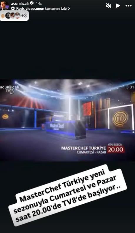 Acun Ilıcalı sosyal medyadan MasterChef açıklaması