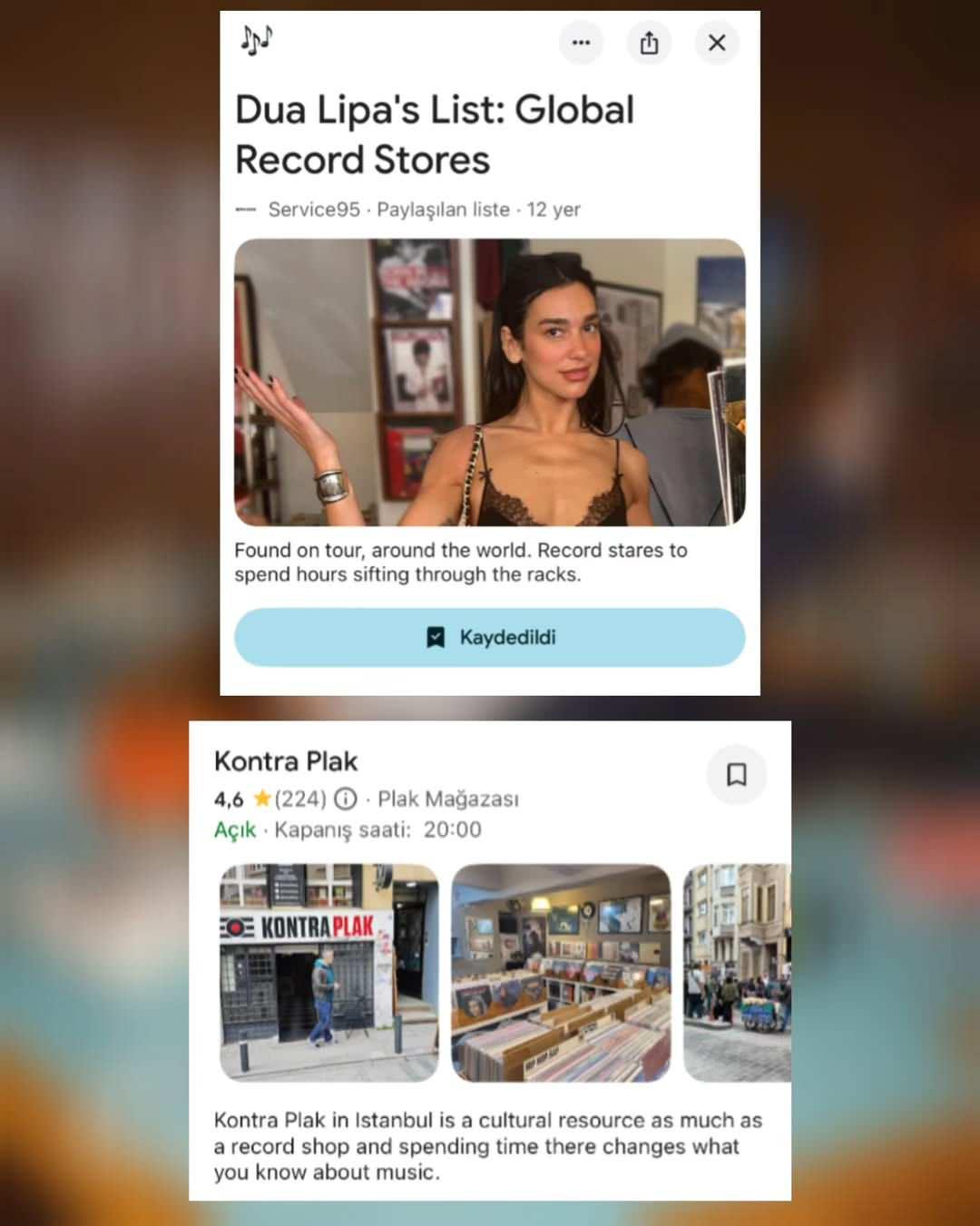 Dua Lipanın İstanbuldaki favori plakçısı